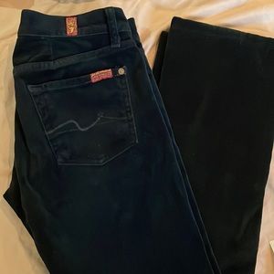 7 for all mankind Velvet Bootcut pants Size 25